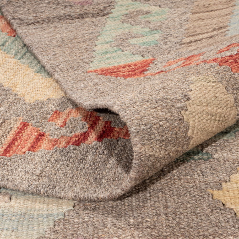 Kelim Rug - Splash - 246 x 178 cm - colorful