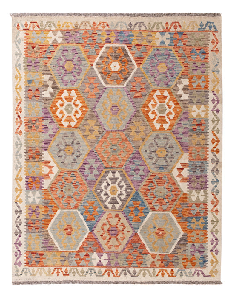 Kelim Rug - Splash - 200 x 154 cm - colorful