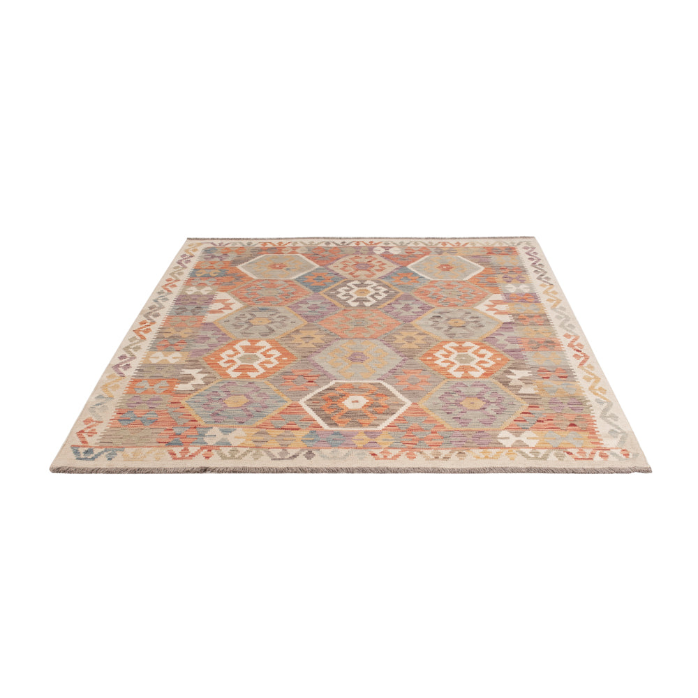 Kelim Rug - Splash - 200 x 154 cm - colorful