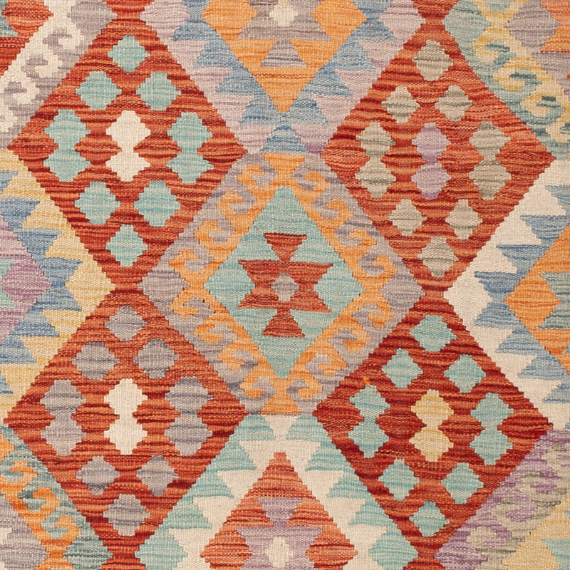 Kelim Rug - Splash - 198 x 148 cm - colorful