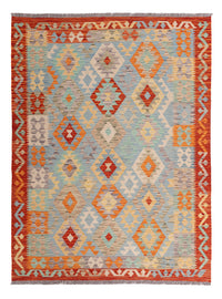 Kelim Rug - Splash - 199 x 151 cm - colorful