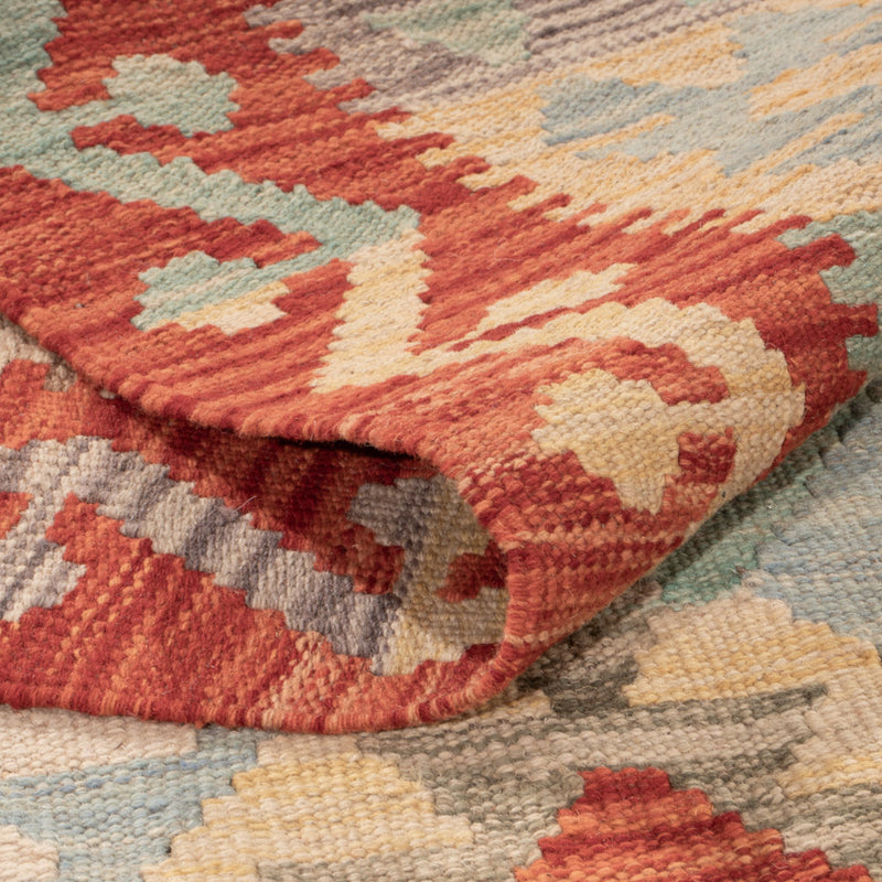 Kelim Rug - Splash - 199 x 151 cm - colorful