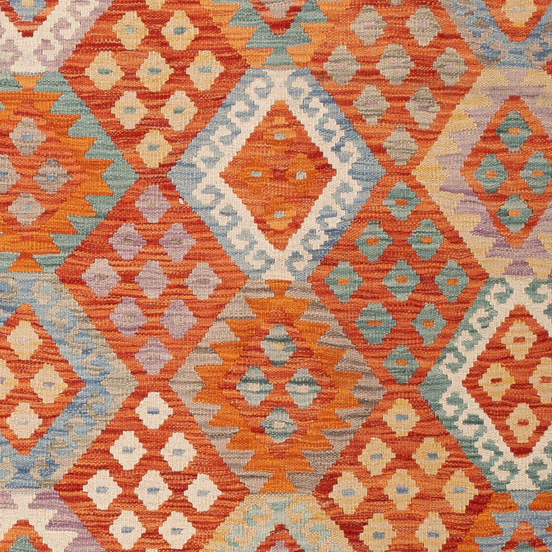 Kelim Rug - Splash - 203 x 155 cm - colorful