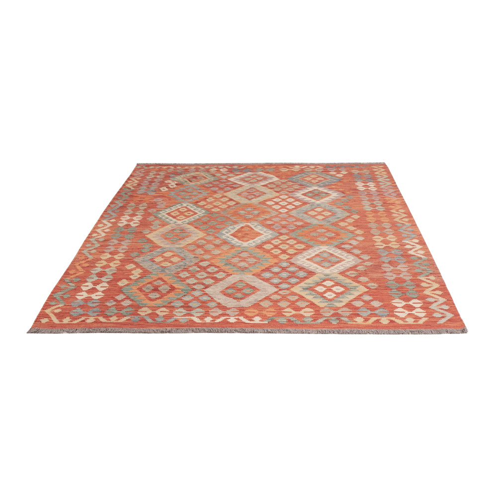 Kelim Rug - Splash - 203 x 155 cm - colorful