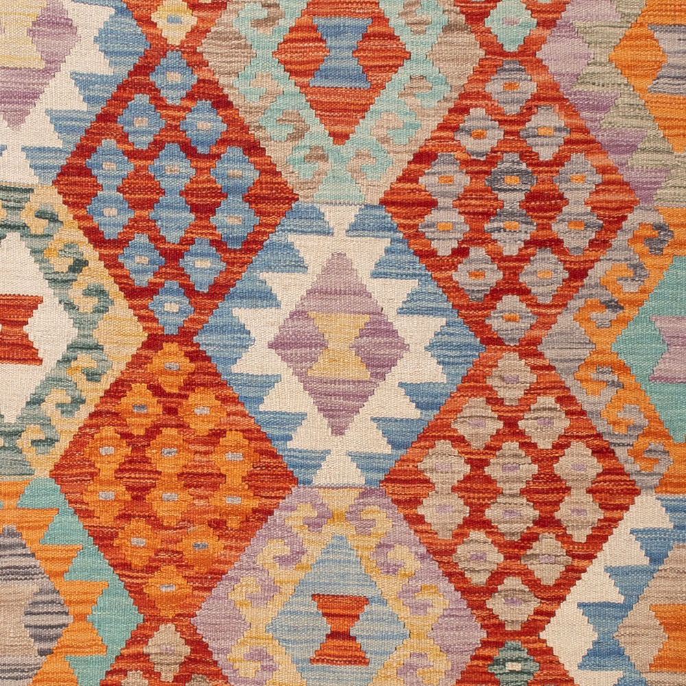 Kelim Rug - Splash - 200 x 154 cm - colorful