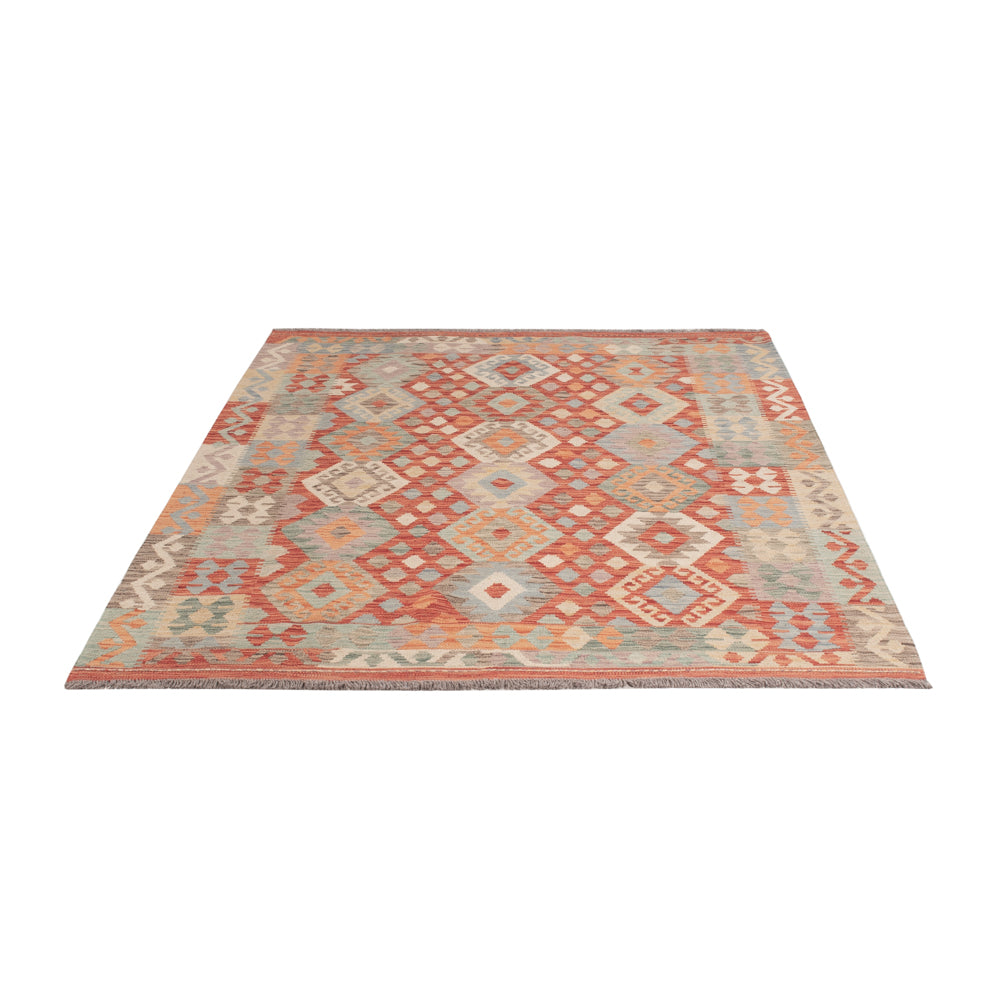 Kelim Rug - Splash - 201 x 153 cm - colorful