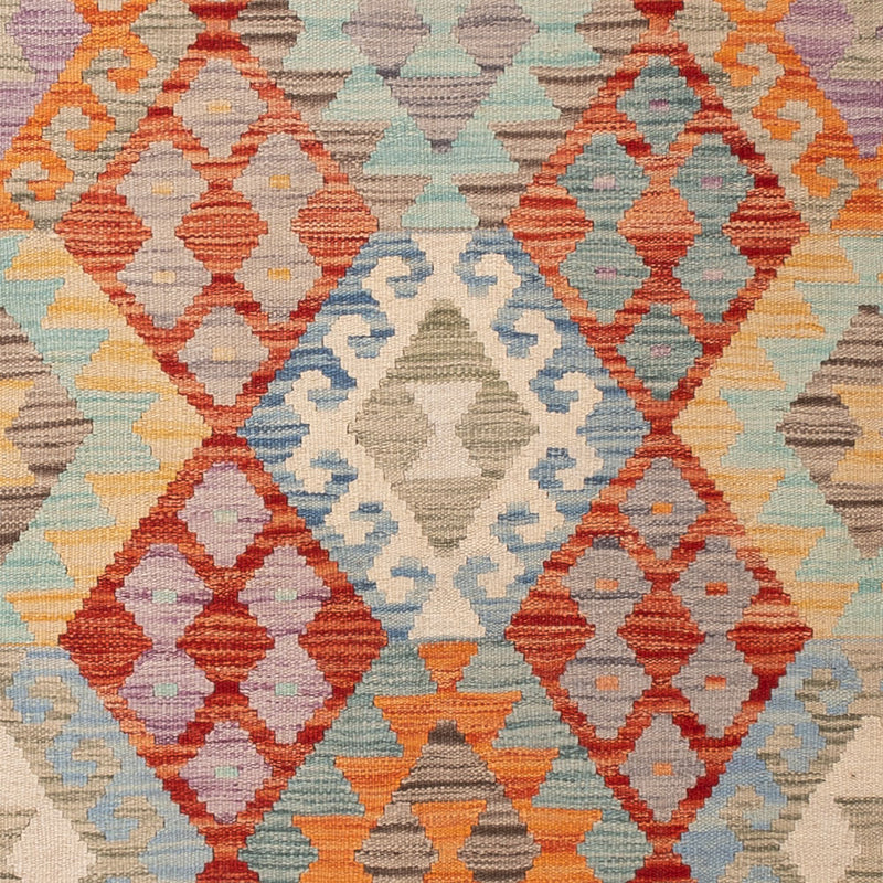 Kelim Rug - Splash - 194 x 147 cm - colorful