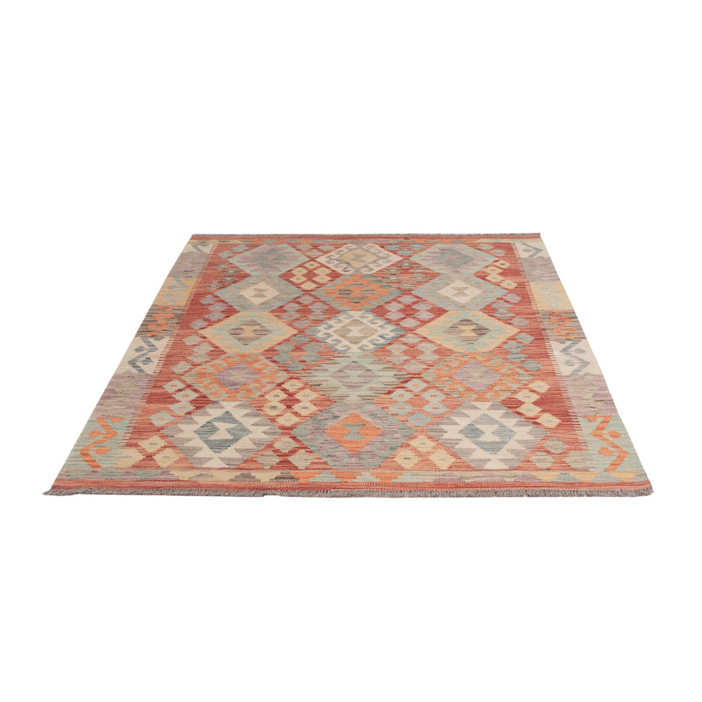 Kelim Rug - Splash - 194 x 147 cm - colorful