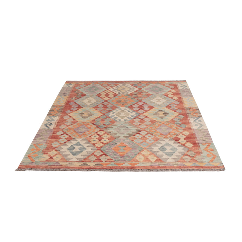 Kelim Rug - Splash - 194 x 147 cm - colorful