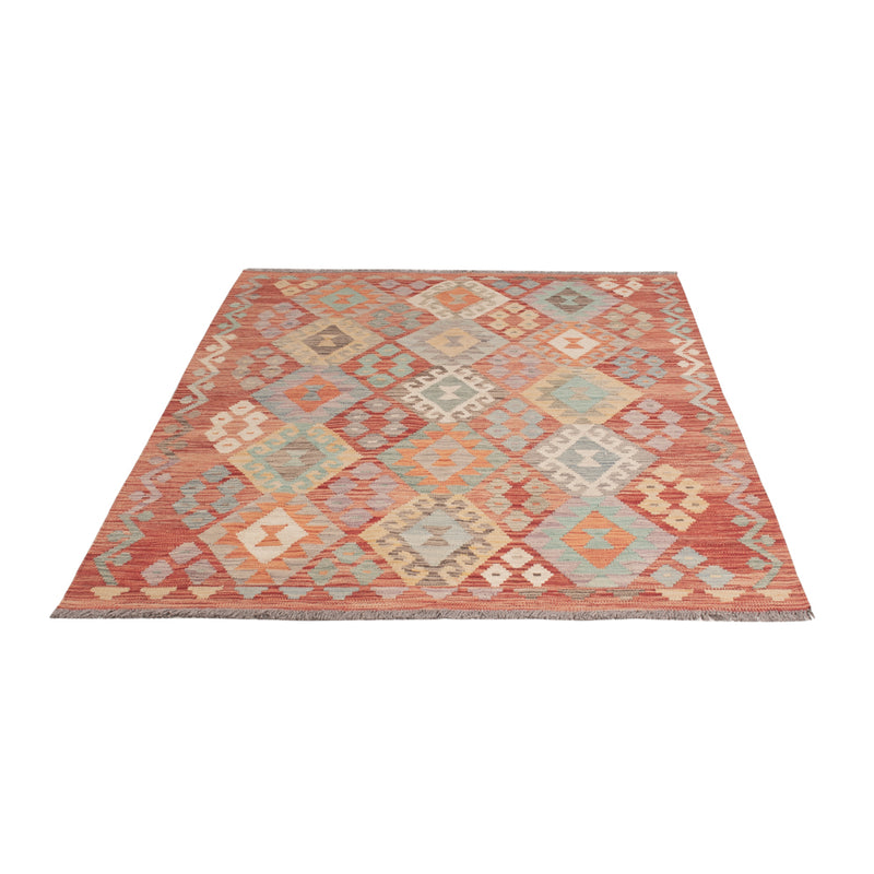 Kelim Rug - Splash - 202 x 152 cm - colorful