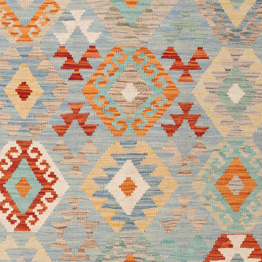 Kelim Rug - Splash - 198 x 152 cm - colorful