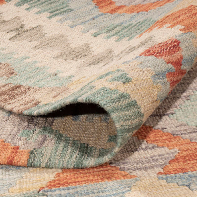 Kelim Rug - Splash - 197 x 150 cm - colorful