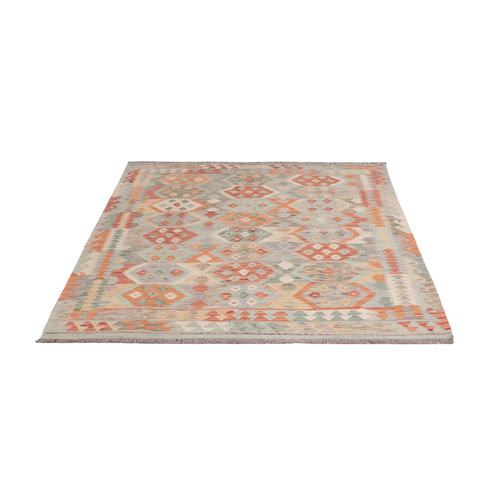 Kelim Rug - Splash - 197 x 150 cm - colorful