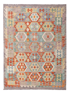 Kelim Rug - Splash - 203 x 152 cm - colorful