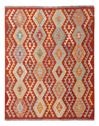 Kelim Rug - Splash - 194 x 153 cm - colorful