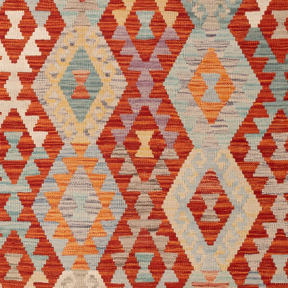 Kelim Rug - Splash - 194 x 153 cm - colorful