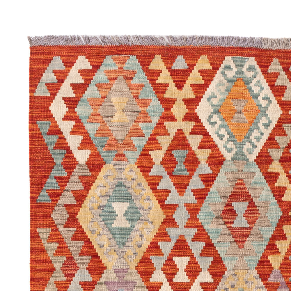 Kelim Rug - Splash - 194 x 153 cm - colorful