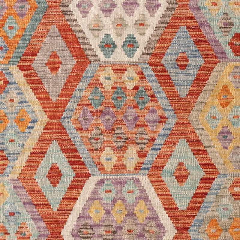 Kelim Rug - Splash - 192 x 150 cm - colorful