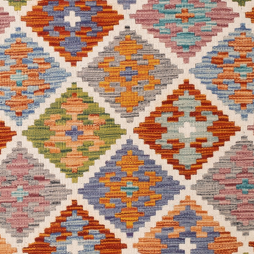 Kelim Rug - Splash - 203 x 151 cm - colorful