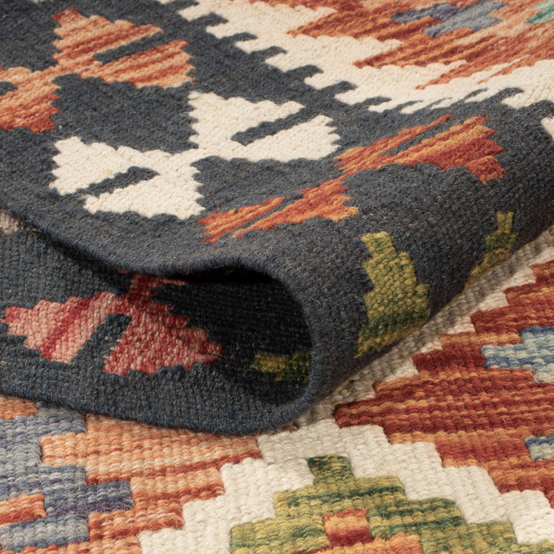 Kelim Rug - Splash - 203 x 151 cm - colorful