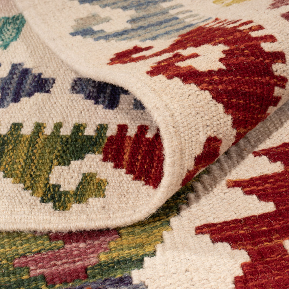 Kelim Rug - Splash - 155 x 97 cm - colorful