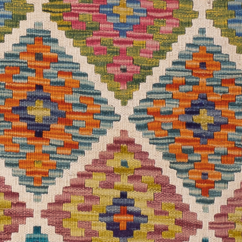 Kelim Rug - Splash - 147 x 102 cm - colorful