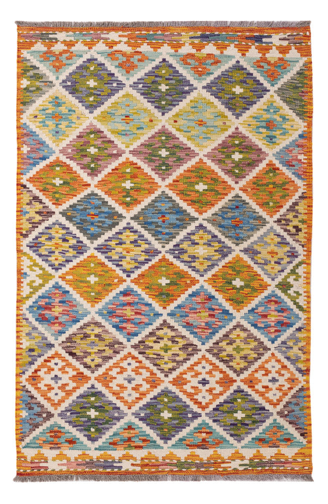 Kelim Rug - Splash - 150 x 98 cm - colorful