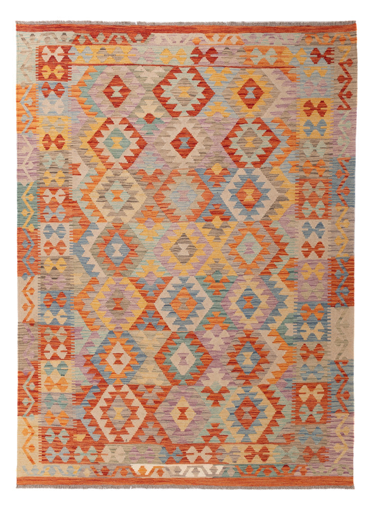 Kelim Rug - Splash - 237 x 168 cm - colorful