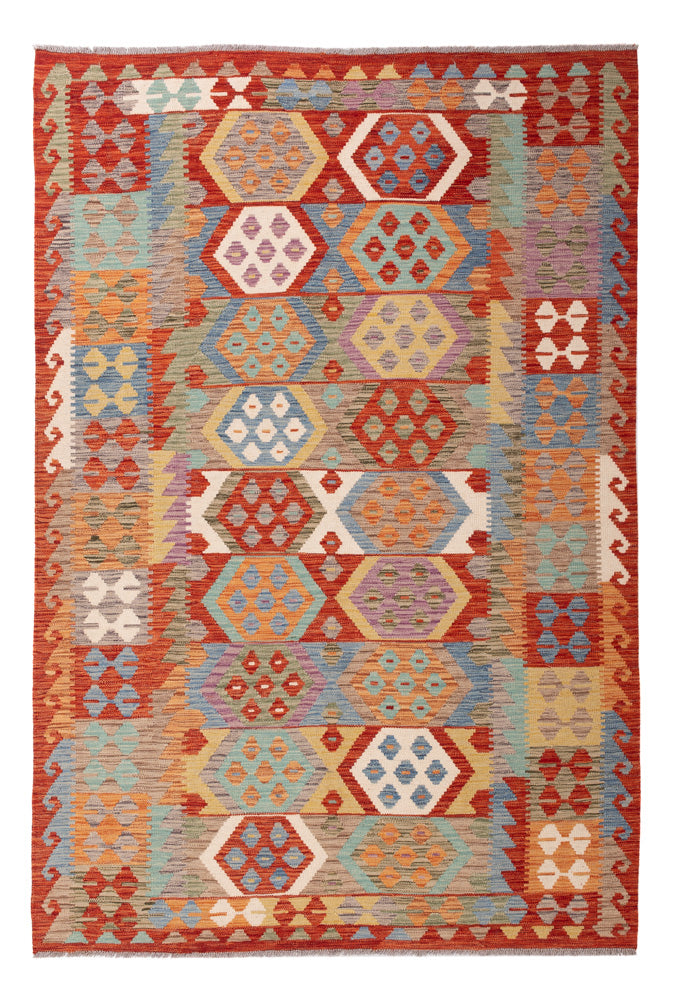 Kelim Rug - Splash - 250 x 168 cm - colorful