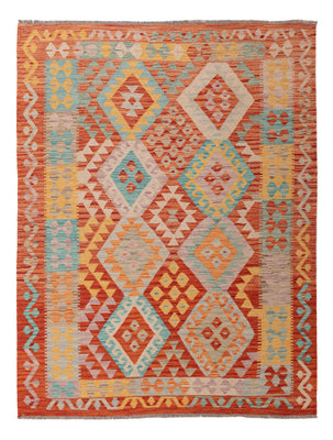 Kelim Rug - Splash - 198 x 151 cm - colorful