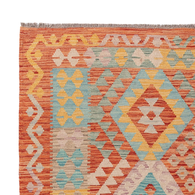 Kelim Rug - Splash - 198 x 151 cm - colorful