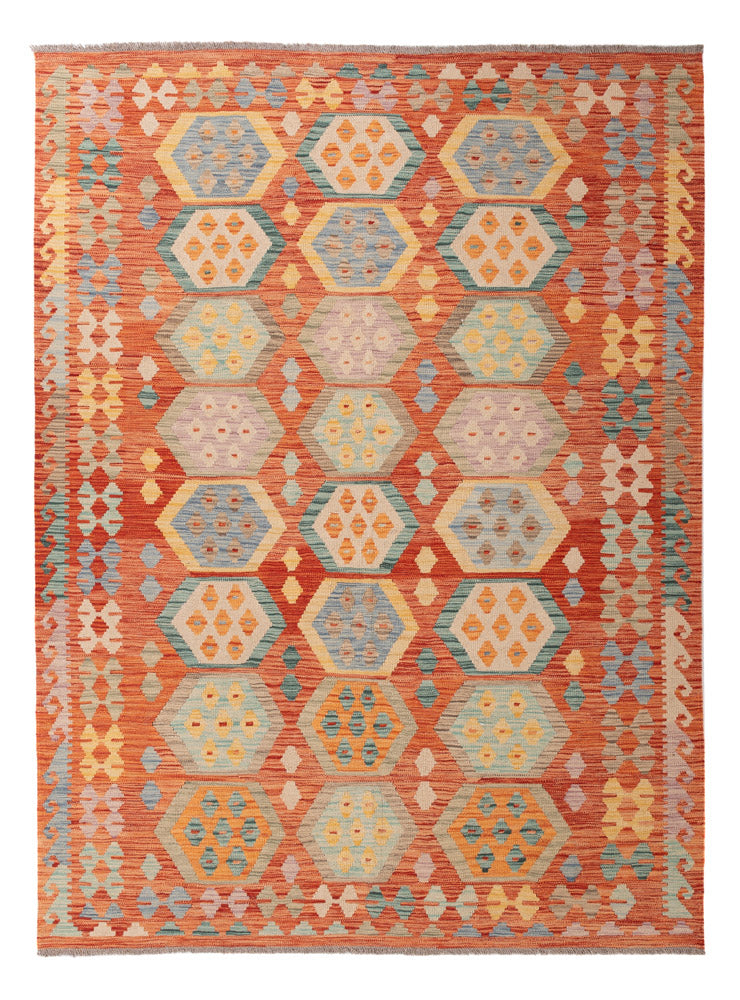 Kelim Rug - Splash - 237 x 173 cm - colorful