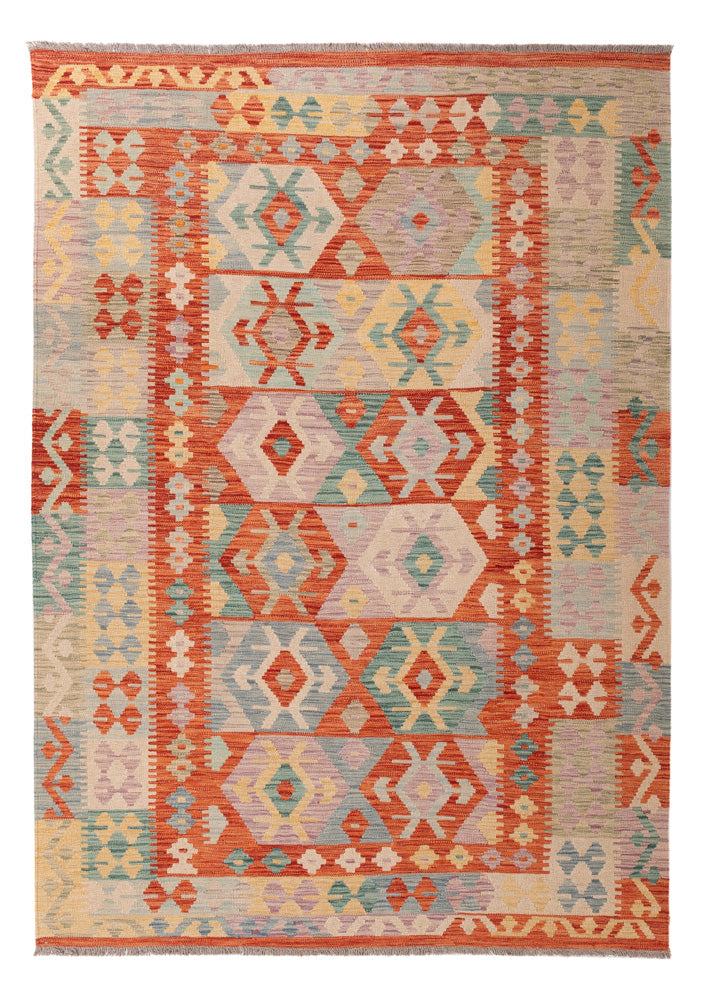 Kelim Rug - Splash - 238 x 165 cm - colorful