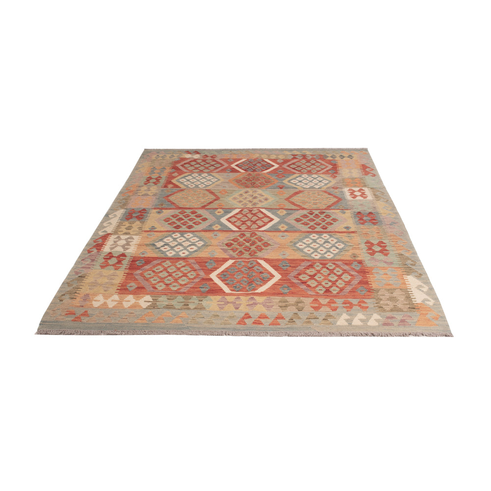 Kelim Rug - Splash - 246 x 165 cm - colorful