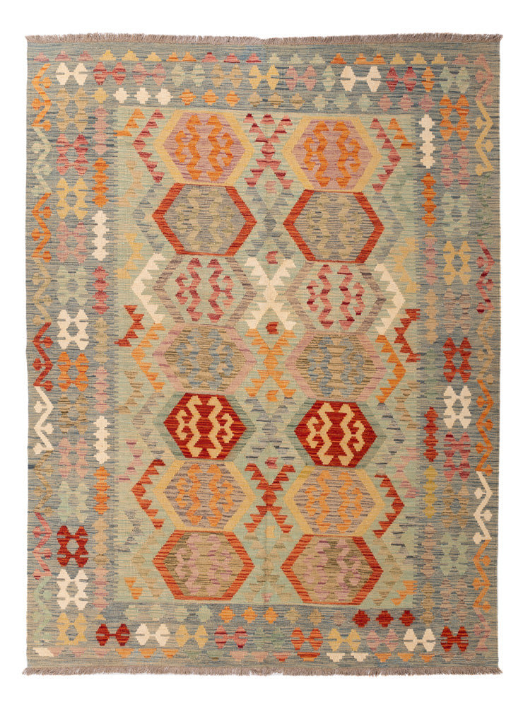 Kelim Rug - Splash - 236 x 175 cm - colorful