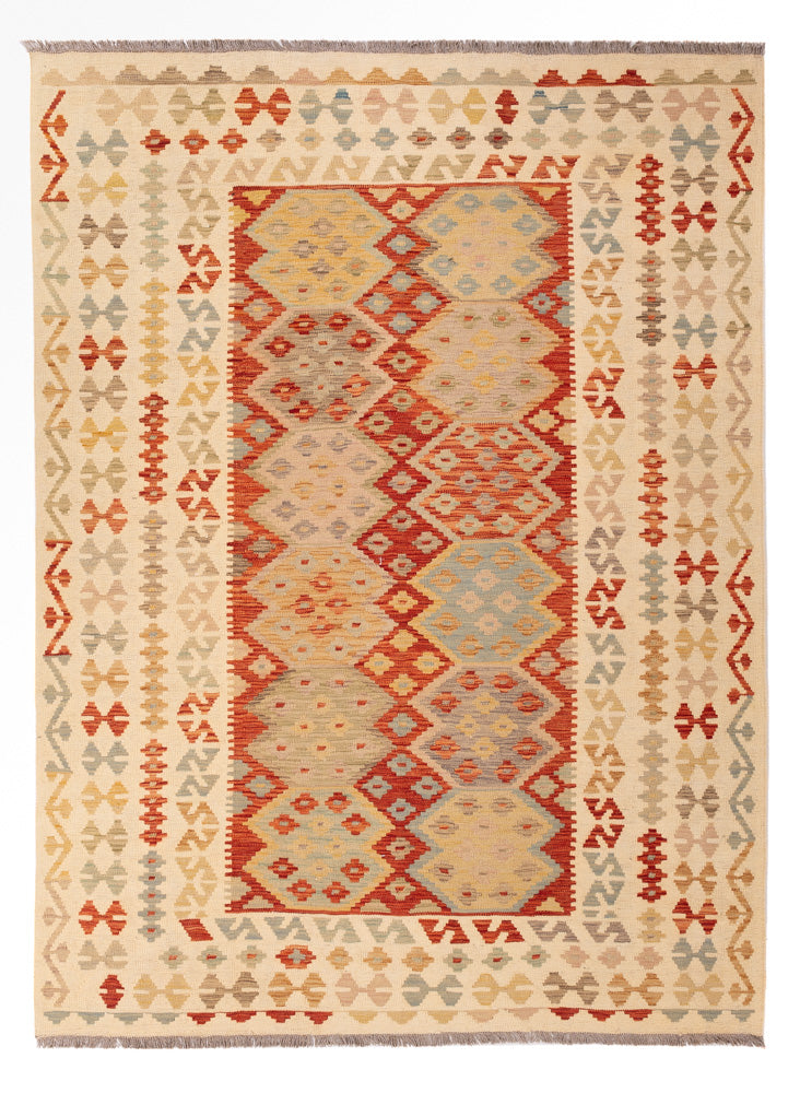 Kelim Rug - Splash - 248 x 175 cm - colorful