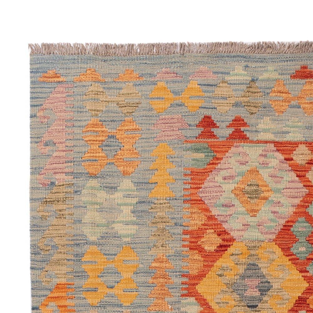 Kelim Rug - Splash - 206 x 145 cm - colorful