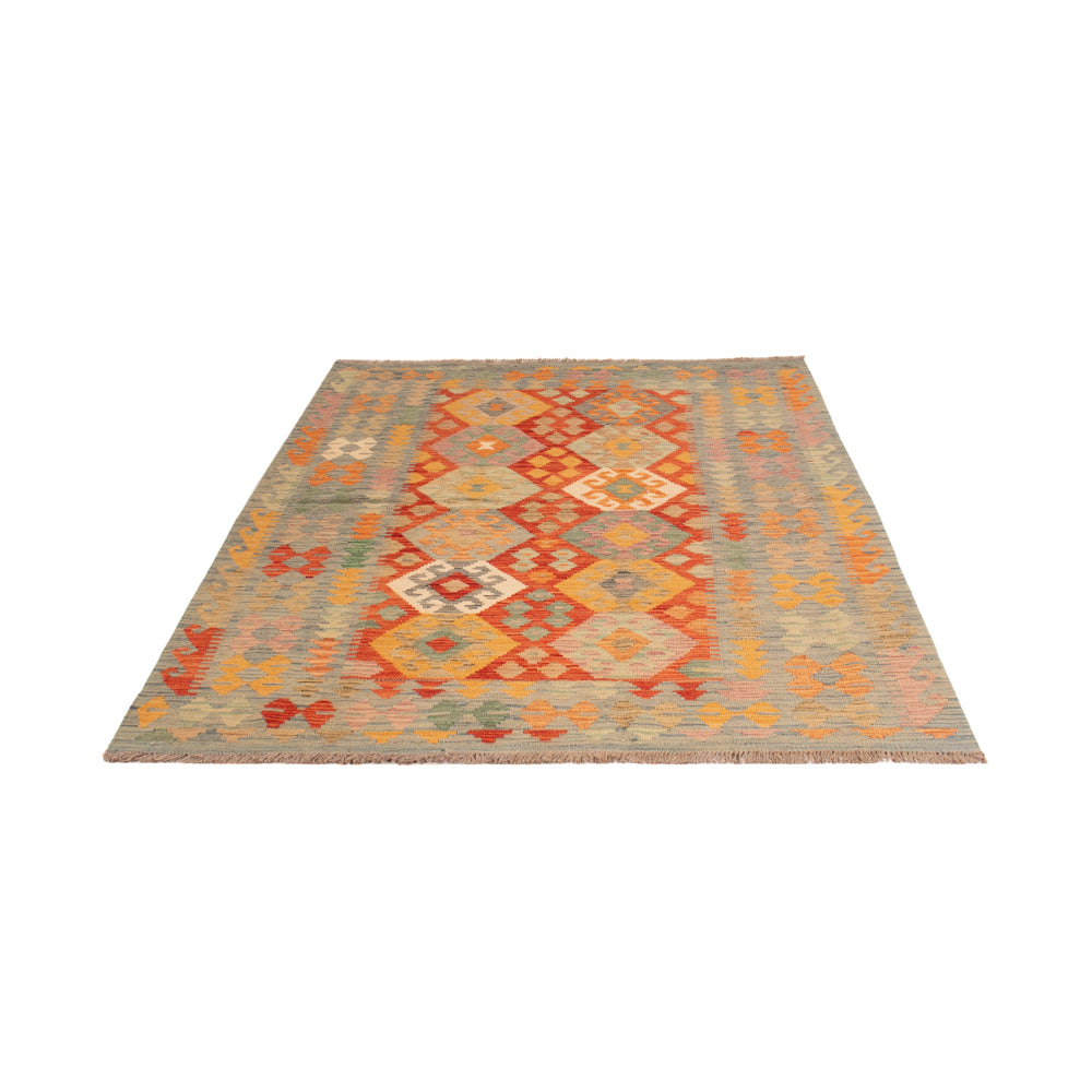 Kelim Rug - Splash - 206 x 145 cm - colorful