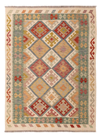 Kelim Rug - Splash - 198 x 146 cm - colorful