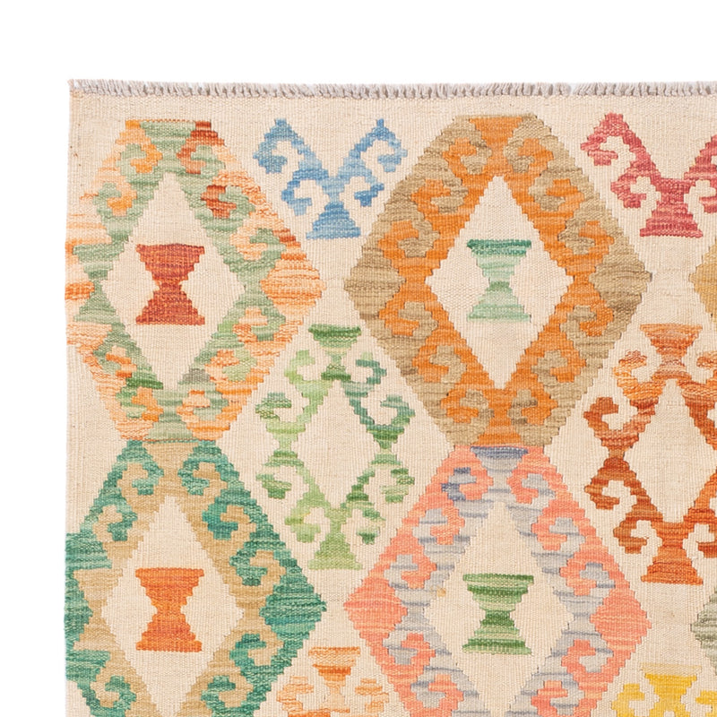 Kelim Rug - Splash - 198 x 149 cm - colorful