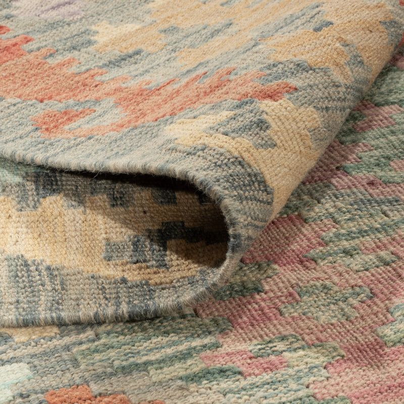 Kelim Rug - Splash - 196 x 150 cm - colorful