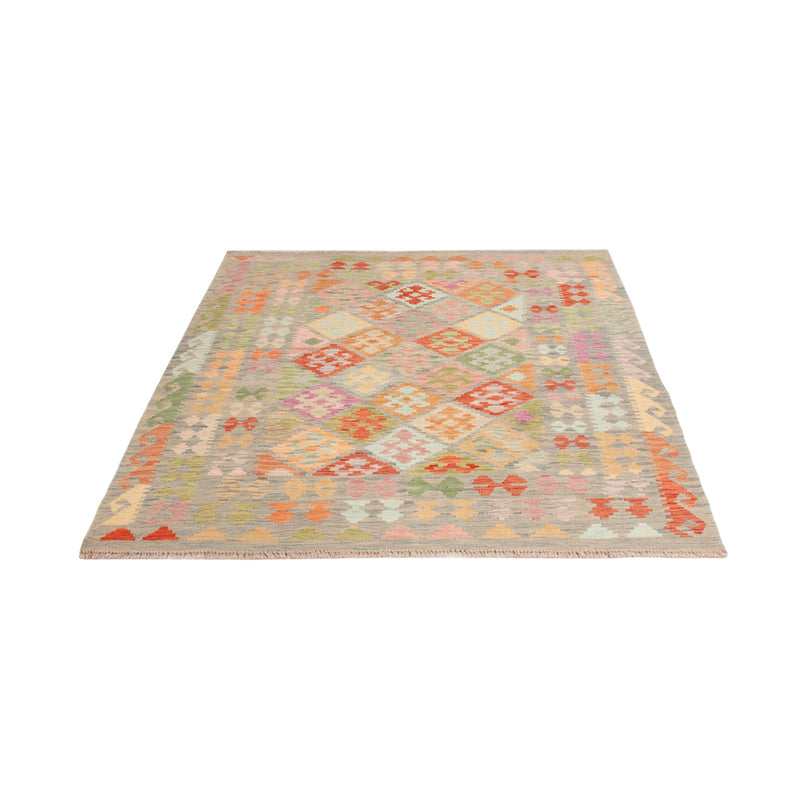 Kelim Rug - Splash - 196 x 150 cm - colorful