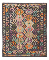 Kelim Rug - Splash - 195 x 161 cm - colorful