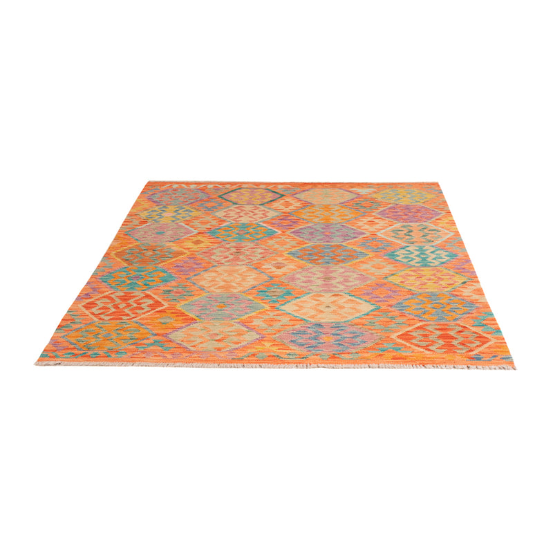 Kelim Rug - Splash - 195 x 149 cm - colorful