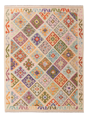 Kelim Rug - Splash - 197 x 150 cm - colorful