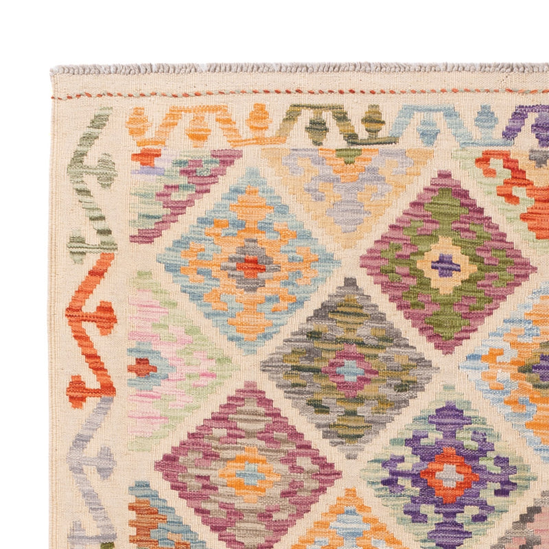 Kelim Rug - Splash - 197 x 150 cm - colorful