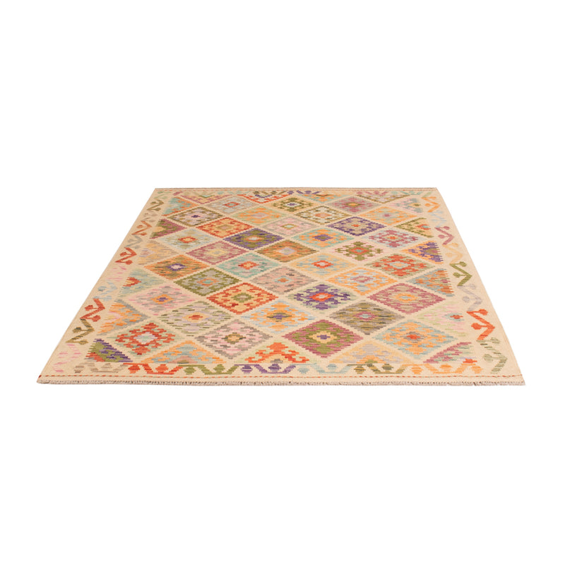 Kelim Rug - Splash - 197 x 150 cm - colorful