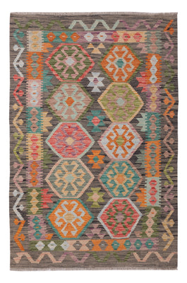 Kelim Rug - Splash - 160 x 105 cm - colorful