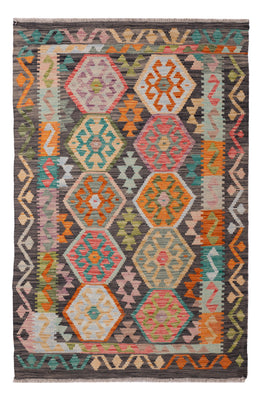 Kelim Rug - Splash - 156 x 105 cm - colorful