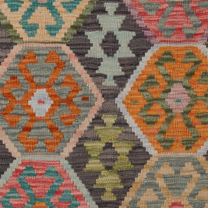 Kelim Rug - Splash - 156 x 105 cm - colorful